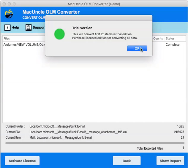 free olm converter mac